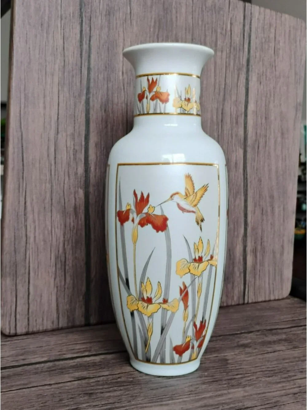 Chokin Art Japan Porcelain Vase 11